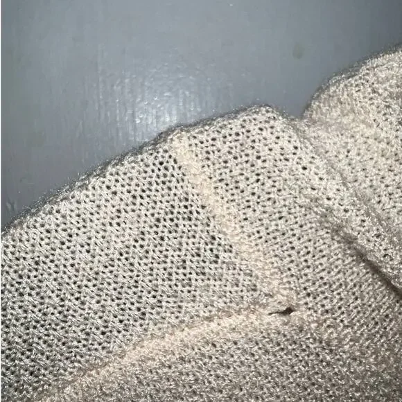 New Ava & Viv pullover knit drawstring sweater cream size 1X - Picture 5 of 5